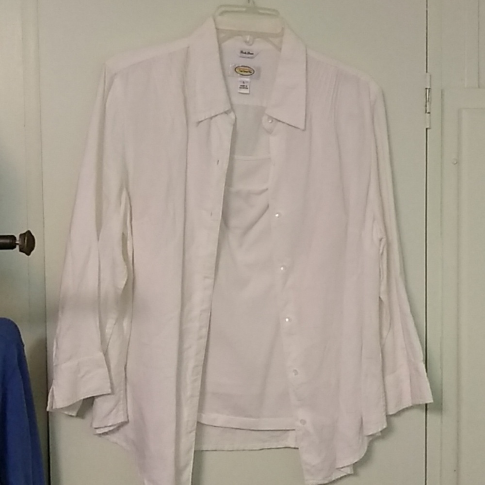 White blouse with tank top